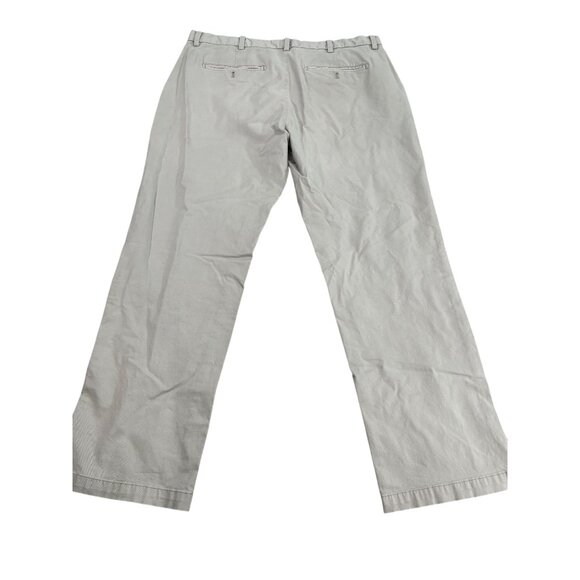 Kirkland Signature Mens Chino Pants 38x32 Beige Cotton Blend Stretch Classic Fit - Picture 2 of 10